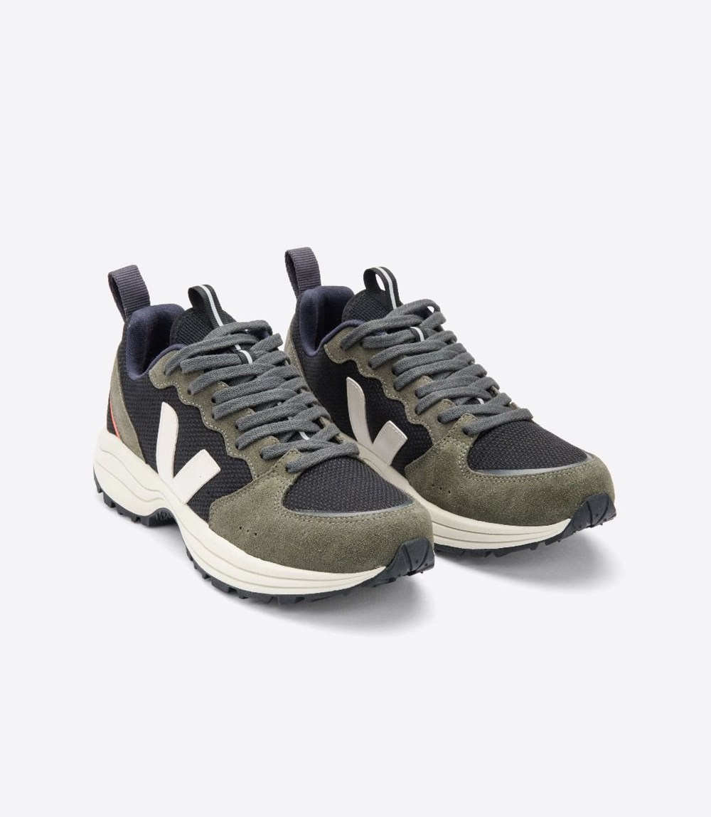 Veja Sneakers Mens - Venturi Bastille B-mesh - Black/Grey/Olive - 5209VRCUZ